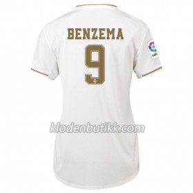 Real Madrid Karim Benzema 9 Dame Hjemme Fotballdrakt 2019-2020 Kortermet